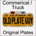 1940 - 1946 Original Commercial / Truck Plates
