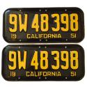 1947 - 1955 CA License Plates For Sale