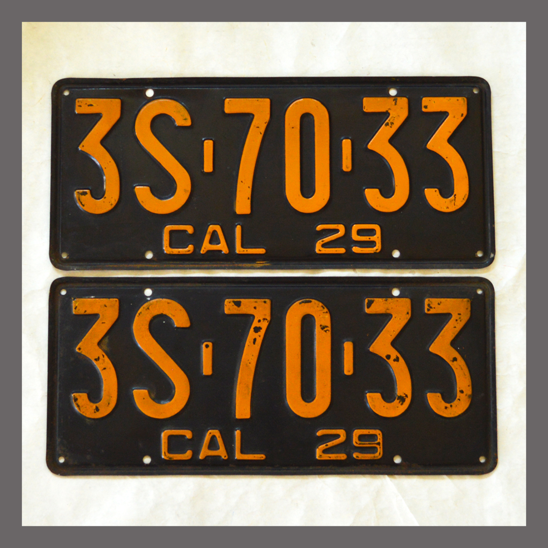 Vintage California License Plates For Sale 16