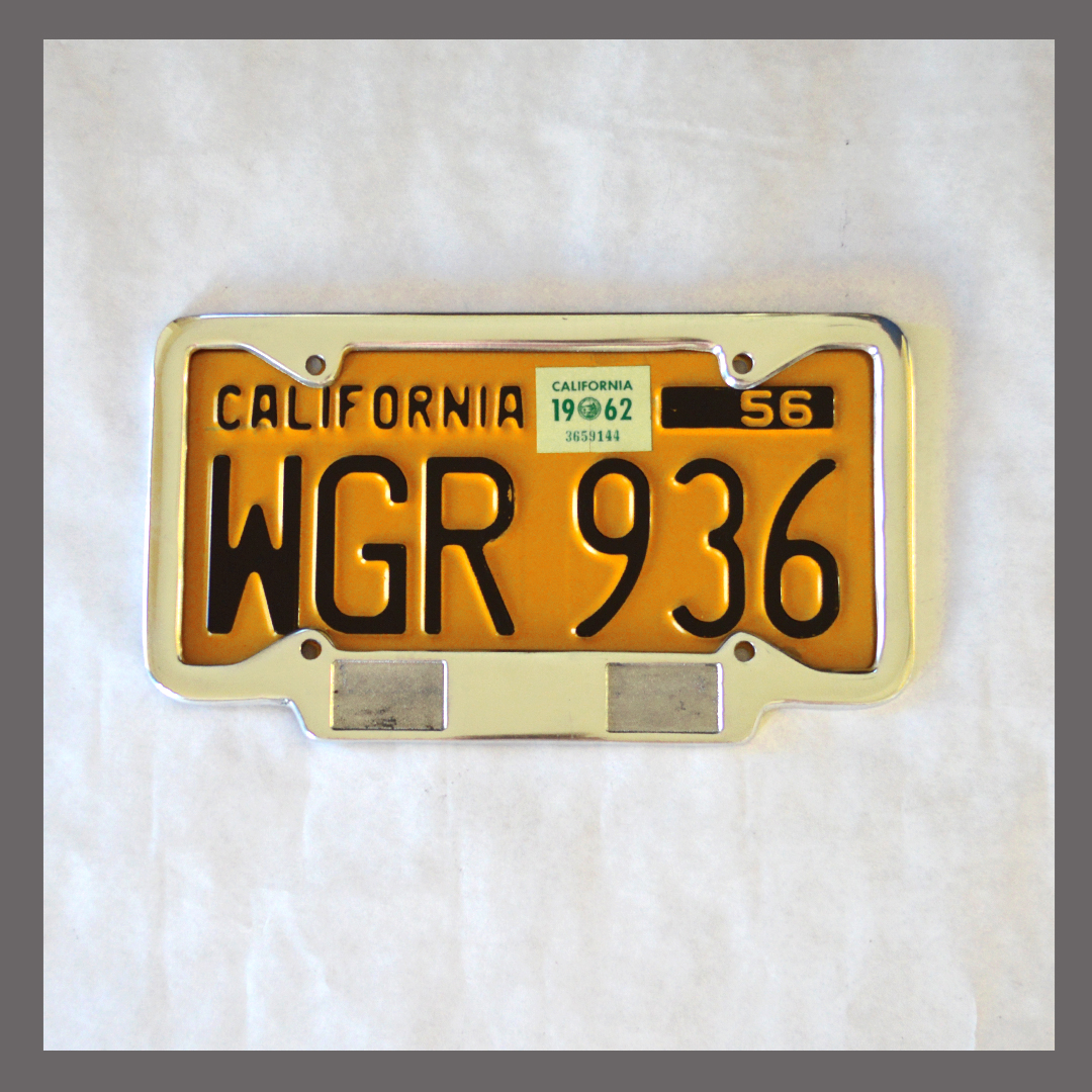 Black Aluminum Month & Year Tag NEW Sticker Holder for YOM License Plates 