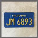1970 - 1980 California YOM Trailer License Plate For Sale - Original Vintage JM6893