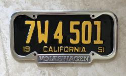 Volkswagen VW Polished License Plate Frame
