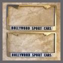 Hollywood Sport Cars Ferrari European Sports Cars License Plate Frames Pair Hollywood California Dealer