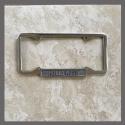 Hollywood California Polished License Plate Frame Down