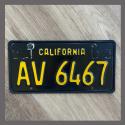 1963 California YOM Trailer License Plate For Sale - Original Vintage AV6467