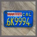 1970 - 1980 California YOM Motorcycle License Plate For Sale - 6K9994