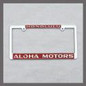 Aloha Motors License Plate Frame