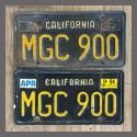 1963 California YOM License Plates For Sale - Original Vintage Pair MGC900
