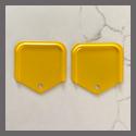 Yellow CA YOM License Plates Month & Year Tag / Sticker Holders Pair