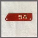 1954 Repainted California YOM DMV Motorcycle License Plate Metal Tag