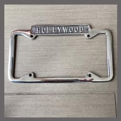 Hollywood Polished License Plate Frame