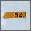 1952 Repainted California YOM DMV Motorcycle License Plate Metal Tag