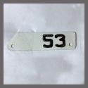 1953 Repainted California YOM DMV Motorcycle License Plate Metal Tag