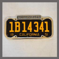 Los Angeles Polished License Plate Frame