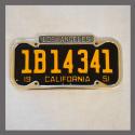 Los Angeles Polished License Plate Frame