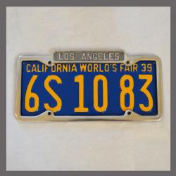 Los Angeles California Polished License Plate Frame