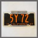 Bell Auto California Polished License Plate Frame