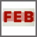 February CA Red DMV Month Sticker - License Plate Registration