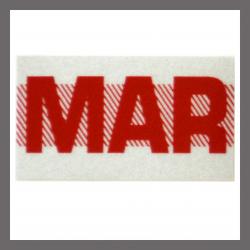 March CA Red DMV Month Sticker - License Plate Registration