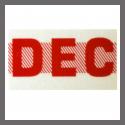 December CA Red DMV Month Sticker - License Plate Registration