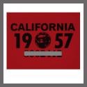 1957 CA YOM DMV Sticker - License Plate Registration