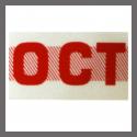 October CA Red DMV Month Sticker - License Plate Registration