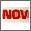 November CA Red DMV Month Sticker - License Plate Registration