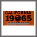 1965 CA YOM DMV Sticker - License Plate Registration
