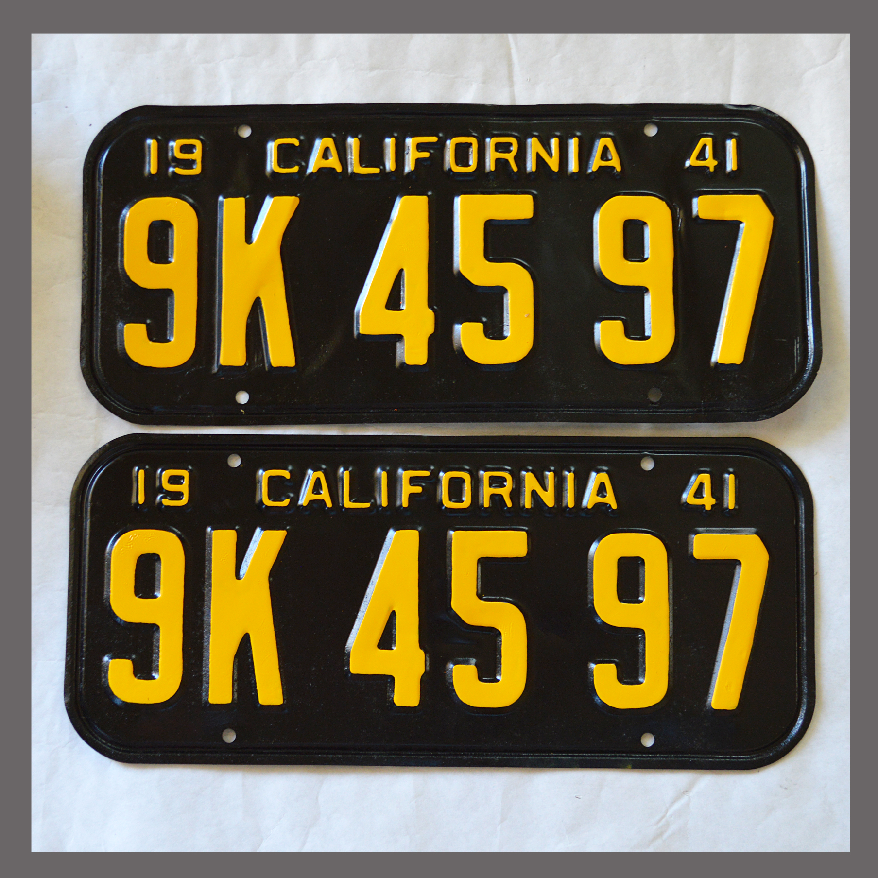 Vintage California License Plates For Sale 12