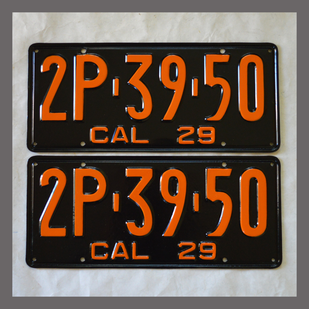 Vintage California License Plates For Sale 31