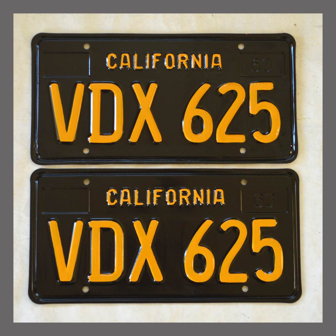 Vintage California License Plates For Sale 6