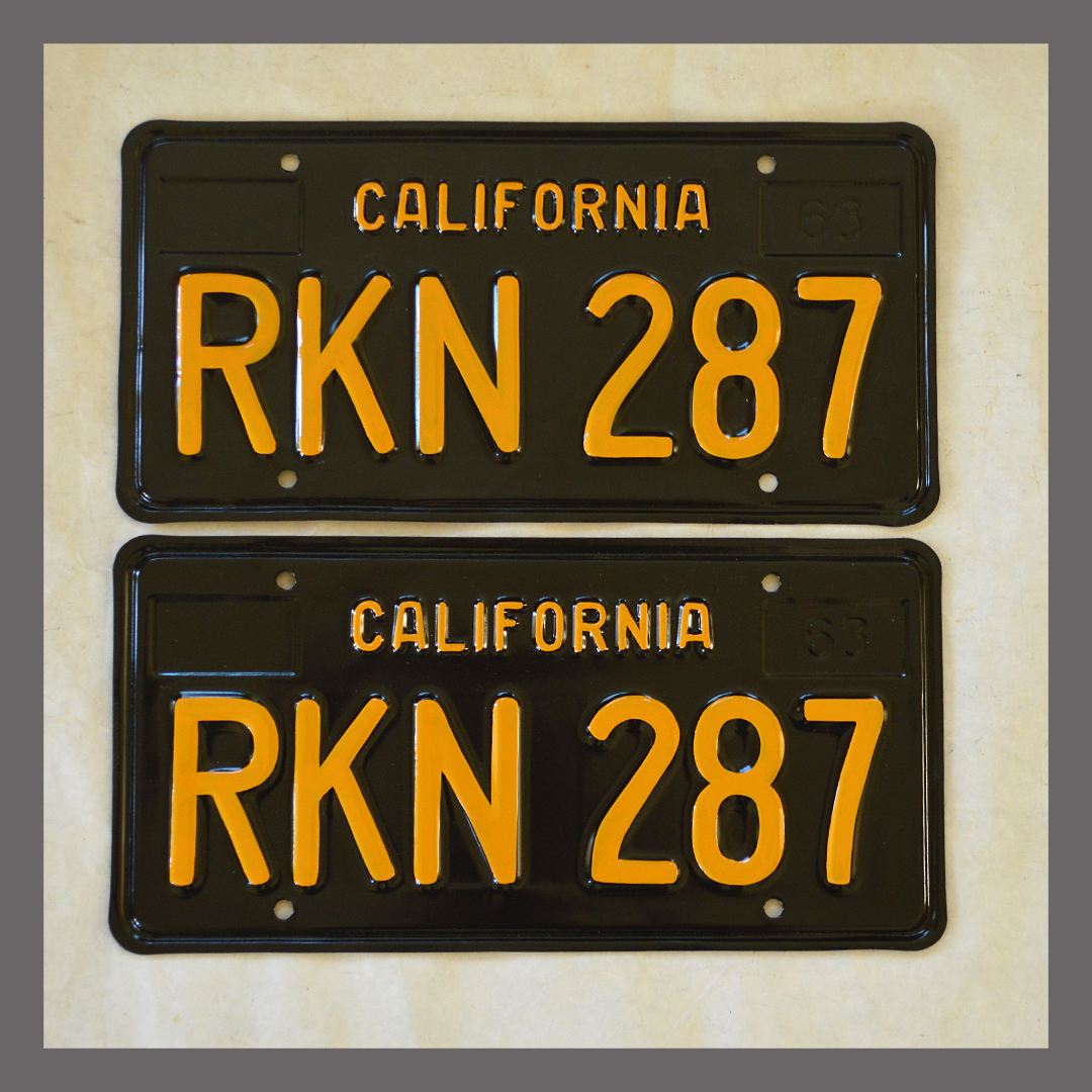 Vintage California License Plates For Sale 21