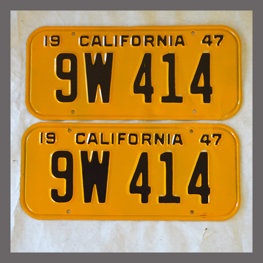 Vintage California License Plates For Sale 13